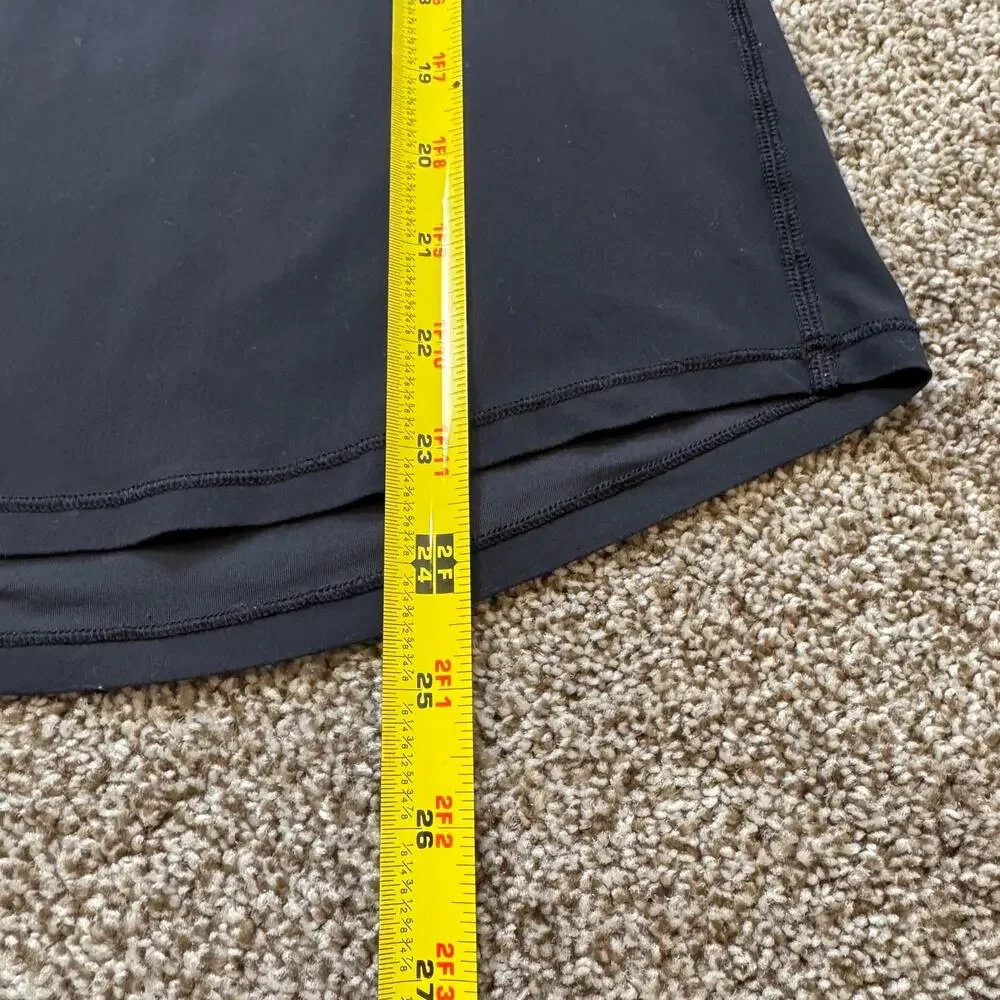 Lululemon Sculpt Short Sleeve Top Mesh Size 6 Black Running Training Athleisure